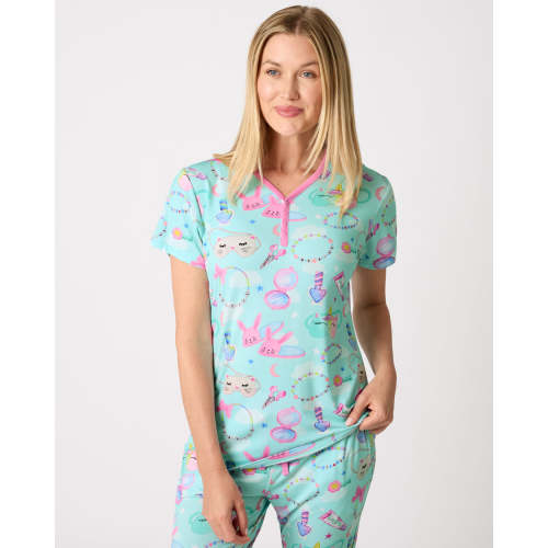 Slumber Club Women's Short Sleeve Pajama Top