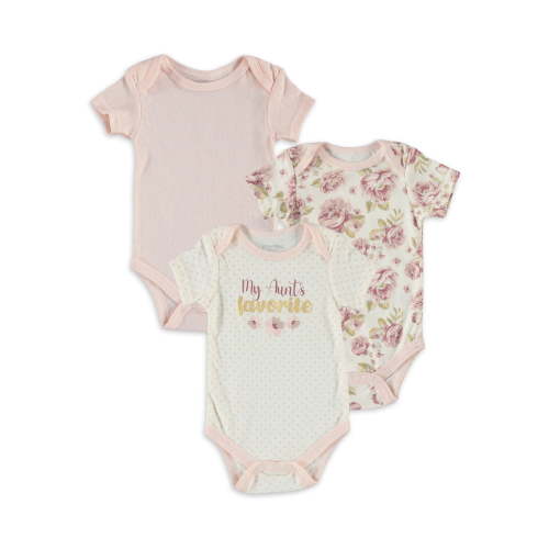 Kyle & Deena Baby Girl 3 PK Bodysuits, Sizes Newborn-9 Months