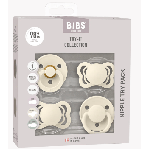 New Baby Pacifiers Try-It Collection - Ivory