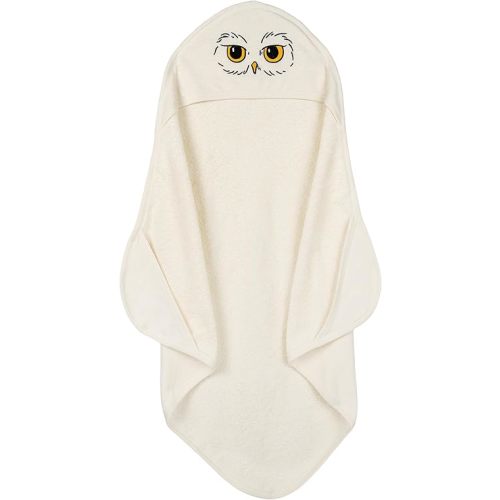 Harry Potter Hedwig Newborn Baby Boys Hooded Towel White One Size