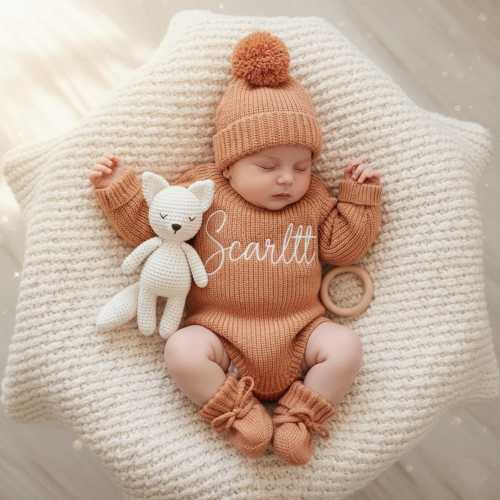 newborn girl&boy coming home crochet outfit,Personalized Knit Baby Clothing,custom Embroidered Name ruffle Romper,baby outfit for hospital