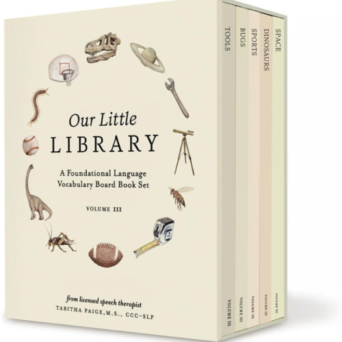 Our Little Library Vol. 3: Dinosaurs, Space, Tools, Bugs, and Sports Board Book Set for Boys & Girls (Tabitha Paige Children's Book Series)