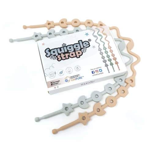 Pacifier & Toy Tether for Stroller & Wagon | Squiggle Strap – TheThumbleUSA