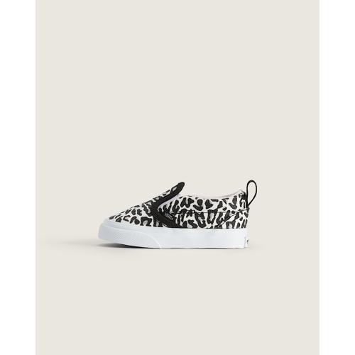 Toddler Classic Slip-On V Shoe in Glitter Leopard / Pastel Pink | Vans