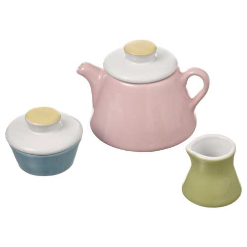 DUKTIG 3-piece tea playset - mixed colors