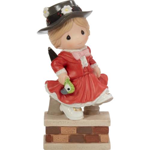 Precious Moments 211023 Disney Showcase I’m Over The Rooftops For You Mary Poppins Bisque Porcelain Figurine