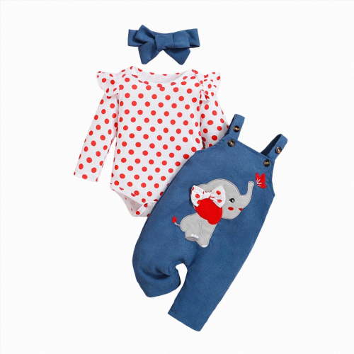 JUMEYU Fall Baby Girl Clothes Newborn Baby Girl Fall Outfits Infant Solid Color Hood Romper Ruffle Pants Cute Toddler Baby Girl Clothes Set 0 3 6 9 12 18 Months (Red,0-3 Months)