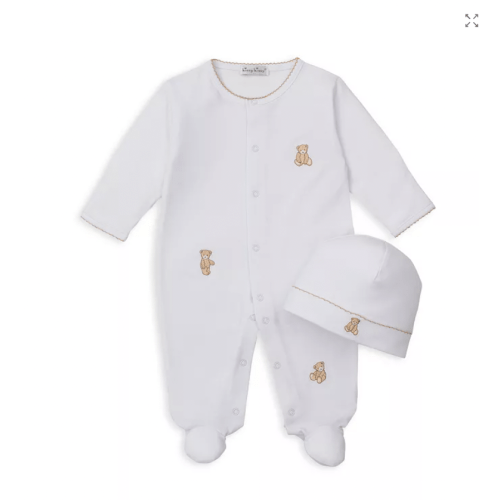 Unisex Bear Footie & Hat Set - Baby