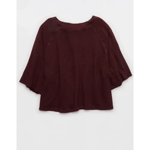 Aerie It's Casual Knit Slub T-Shirt