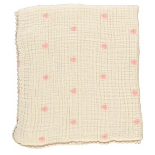 Snuggle Organic Cotton Blanket | Peach