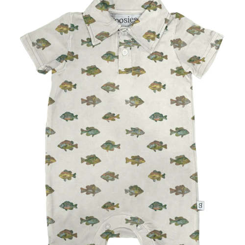 Freshwater Fish Bamboo Shortie Romper – Little Buffalo Creek Co.