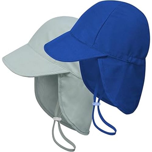 2 Pack Baby Sun Hats Toddler Beach Hat for Girls Boys 0-4 Years