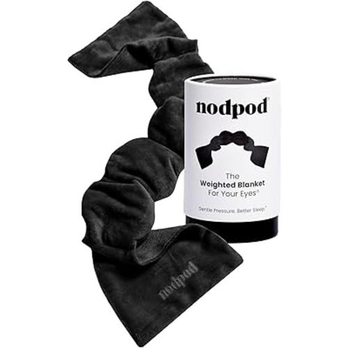 Nodpod Gentle Pressure Sleep Mask | Patented Light Blocking Design for Sleeping, Traveling & Relaxation - Black Onyx