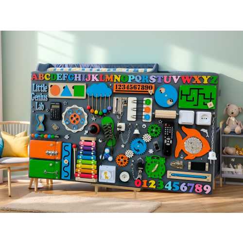 Personalized Montessori Busy Board: Sensory Activity