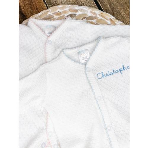 Paty Inc Knit Personalized Footie , Baby Boy Girl Coming Home Outfit, Baby Girl Gift, Baby Boy Gift Idea, Baby Shower Gift Idea,