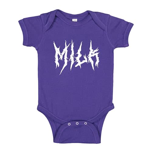 Milk Death Metal Goth Baby One Piece Or Toddler T-Shirt Funny Metal Band Clothes