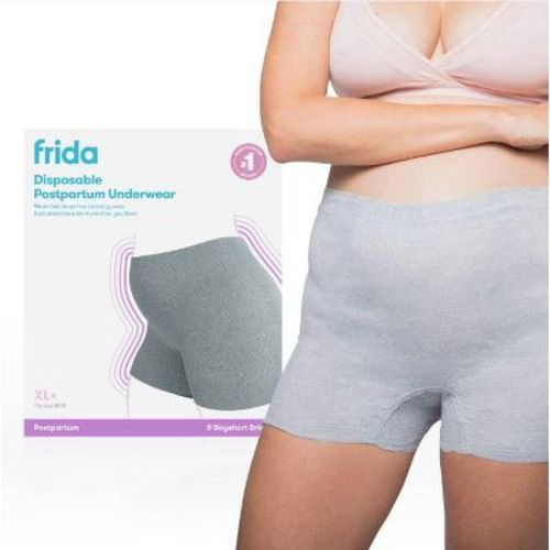 Frida Mom Disposable Postpartum Underwear Boy Shorts Briefs - XL+ - 8ct