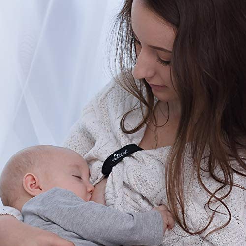 NursElet Nursing Bracelet, Hands-Free Shirt Holder Becomes Your Reminder Bracelet - Denim