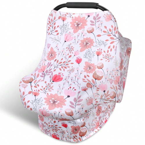 Car Seat Covers for Babies , Breastfeeding Cover, Baby Car Seat Cover, Car Seat Cover for Girls and Boys, Shopping Cart Cover for Baby