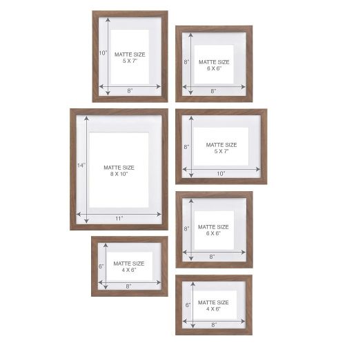 Belle Maison 7 pc Gallery Wall Frame Set