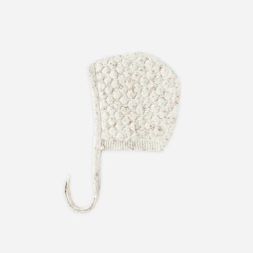 Quincy Mae - Knit Bonnet || Natural Confetti