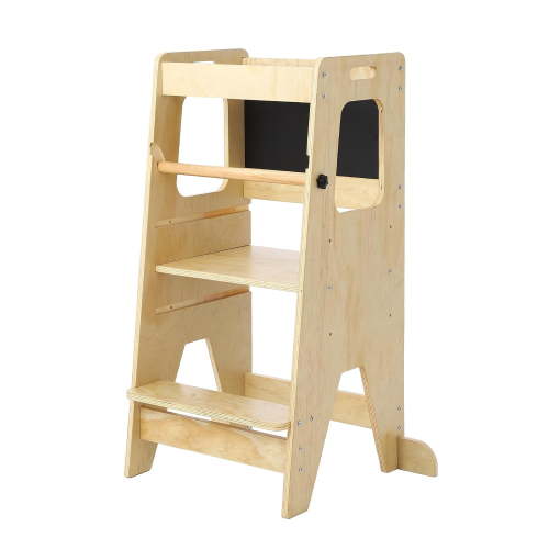Toddler Standing Tower for Kids, 3-in-1 Kitchen Step Stool for Toddlers, 150LBS Loading Bearing Toddler Tower, Adjustable Toddler Tower Kitchen Standing Tower, Anti-Drop Railing Safety Rail Design