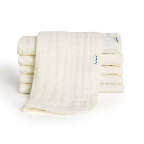 6-Pack Baby Neutral Vanilla Muslin Burp Cloths – Gerber Childrenswear