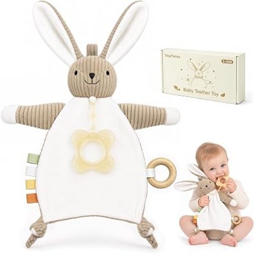 Teething Toys, Loveys for Babies, Soft Fabric, Baby Essentials