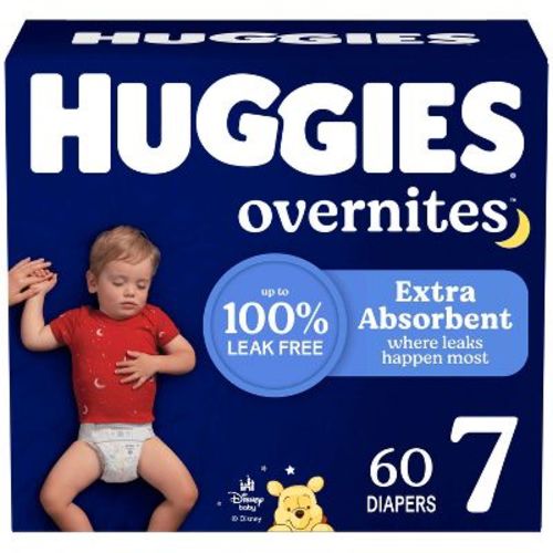 Huggies Overnites Nighttime Baby Diapers – (Select Size and Count)
