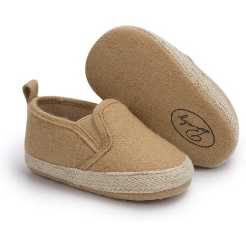 Meckior Infant Baby Girls Boys Canvas Shoes Soft Sole Toddler Slip On Newborn Crib Moccasins Casual Sneaker Austin Boy's Flat Lazy Loafers First Walkers Skate Shoe