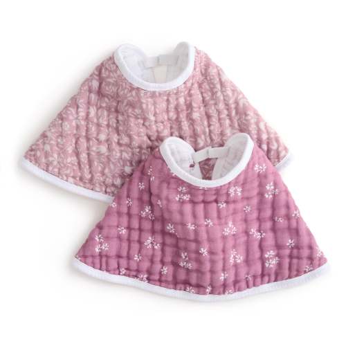 aden + anais Organic Cotton Muslin Oversized Burpy Bib in Heritage Floral