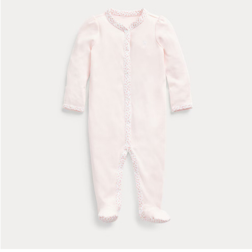 Floral-Trim Coverall | One-Pieces BABY GIRL (0-24 months) | Ralph Lauren