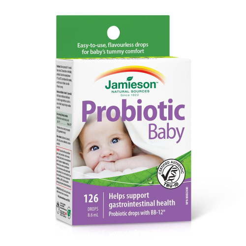 Jamieson Baby Probiotic Drops 1 Billion CFU, Improves Colic Symptoms, Sleep in Infants with Colic, and Digestive Health. With Clinically Studied Bifidobacterium, NON-GMO, No Artificial Colours, Flavour - Walmart.ca
