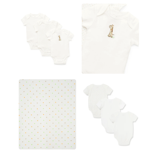 Giraffe 3-Pack Bodysuits