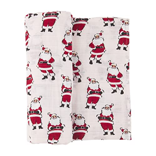 Mud Pie Vintage Christmas Santa Swaddle, Pink, 47" x 47"