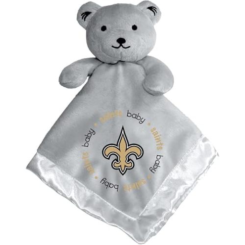 BabyFanatic Gray Security Bear - NFL New Orleans Saints - Officially Licensed Snuggle Buddy