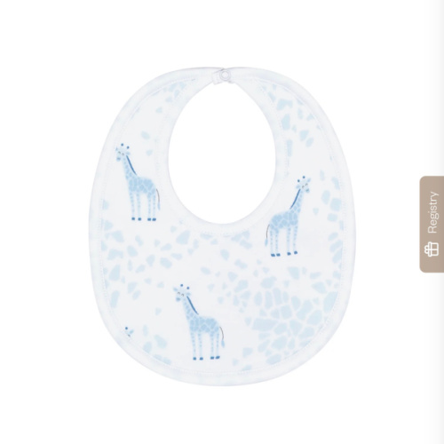 Buy Blue Giraffe Print Bib | Nellapima