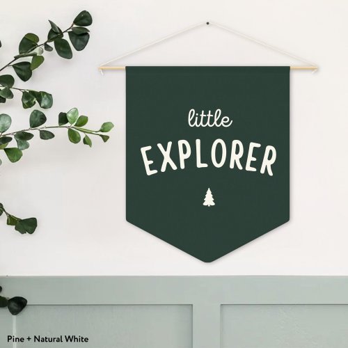 Little Explorer Pennant Banner – Wall Decor for Baby's Nursery, Kids Room, or Playroom