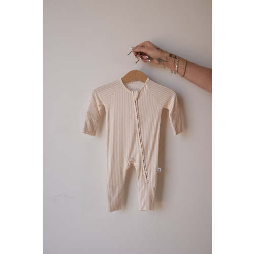 Bamboo Zip Pajamas | Sadie Stripe