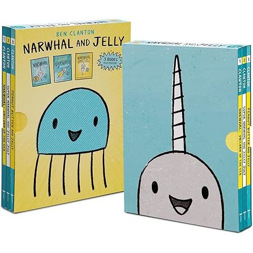 Narwhal and Jelly Box Set (Paperback Books 1, 2, 3, AND Poster) Paperback – Box set, October 1, 2019