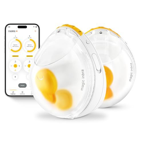 Medela Magic InBra Hands-Free Wearable Breast Pump with Fluidfeel Technology, App Connectivity and Advanced Sensor Control, Ultra-Slim, Ultra-Lightweight, Silent, Hospital-Grade