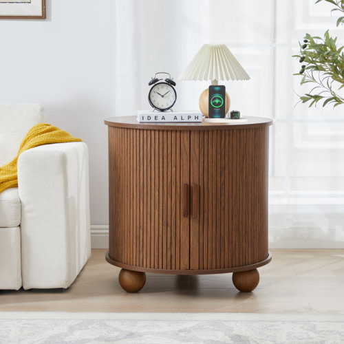 Latitude Run® End Table With Storage And Charging Station & Reviews | Wayfair