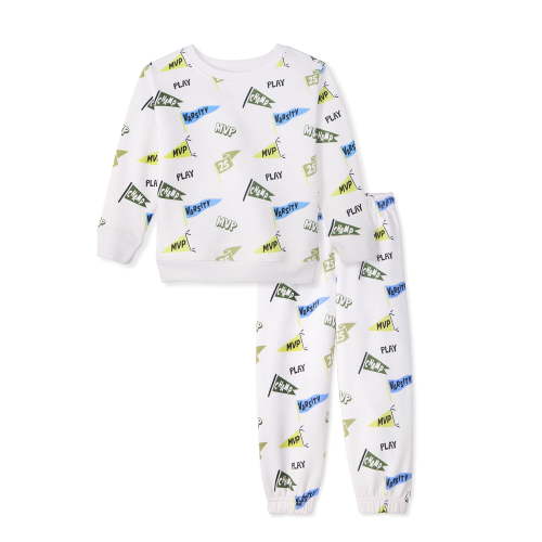 Garanimals Baby & Toddler Boys Fleece Outfit Set, Sweatshirt & Sweatpants, Sizes 0-6T