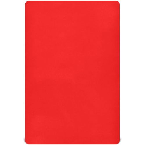 Fitted Crib Sheets for Baby Boys or Girls Soft Breathable Baby Play Yard Sheet for Standard Size Crib Mattress 39x27x5in Red