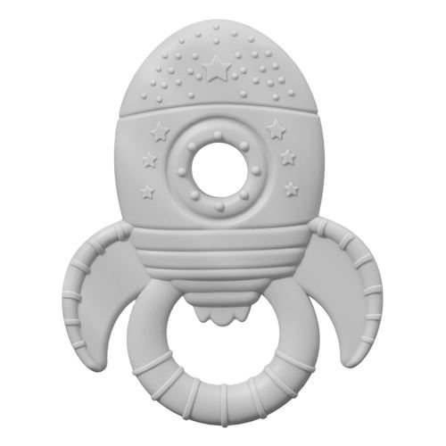Baby Teething Toys for Babies 0-6 Months, Baby Teethers for Babies 3-6 6-12 Months Silicone Baby Chew Toys Gifts for Must Haves, BPA Free Rocket