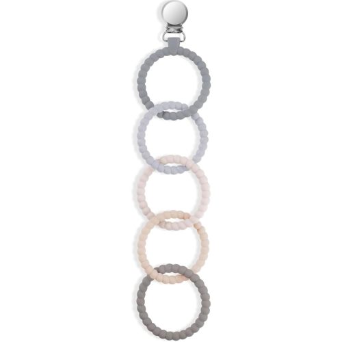 Avee & Co Silicone Sensory Teether Rings with Clip