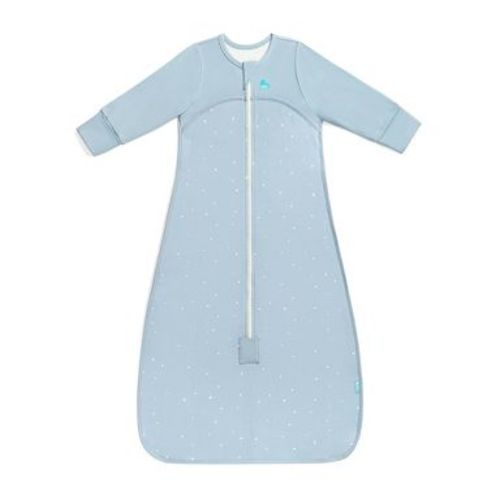 Love To Dream Baby Boy Long Sleeve Sleep Bag - Cotton 1.0 TOG Sleeveless Swaddle Wrap - Twinkle Blue - 18-36m