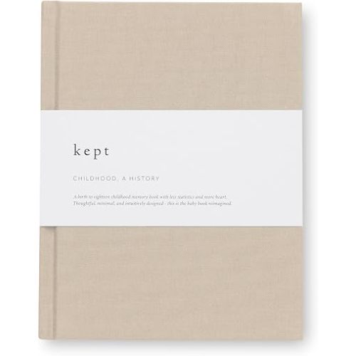 Kept Collection Childhood, A History Childhood Journal, Smyth-Sewn Binding, #80 Paper (Dune)