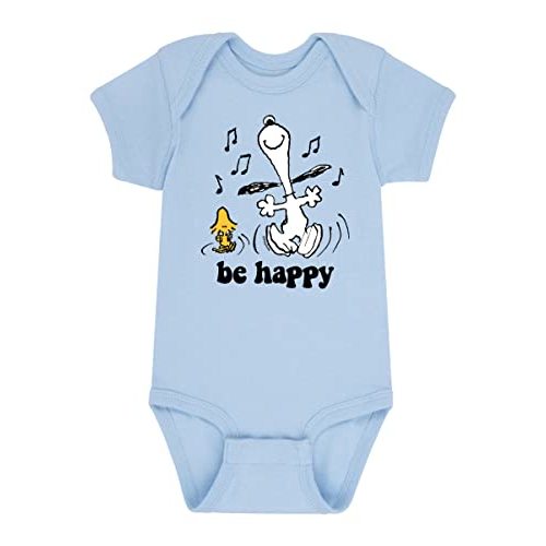 HYBRID APPAREL - Peanuts - Snoopy & Woodstock Dance Happily - Infant Baby One Piece