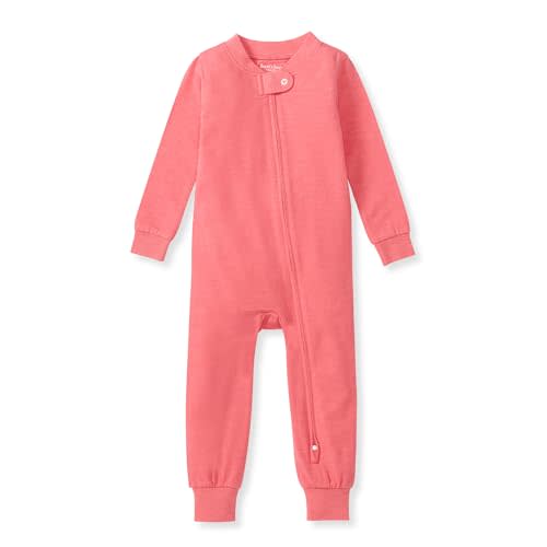 Burt's Bees Baby unisex-baby Honeysoft Pajamas, Footless One-piece Zip-up Pj, Soft Organic Cotton & Lyocell Blend